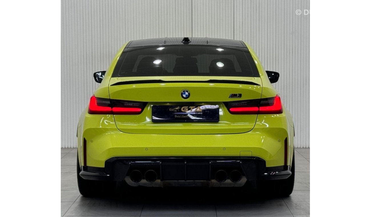 بي أم دبليو M3 2023 BMW M3 Competition SAO PAULO YELLOW, Aug 2026 BMW Warranty + Service Package, Full Service Hist