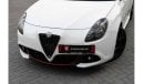 Alfa Romeo Giulietta Veloce | 1,449 P.M  | 0% Downpayment | Agency Warranty & Service!