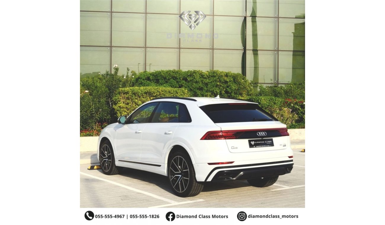 أودي Q8 55 TFSI quattro S-لاين اودي Q8 خليجي كامل المواصفات تحت الضمان و عقد صيانه بدون حوادث