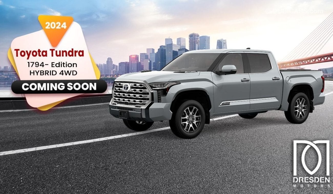 Toyota Tundra Coming Soon 1794 Edition Hybrid. Silver/Tan