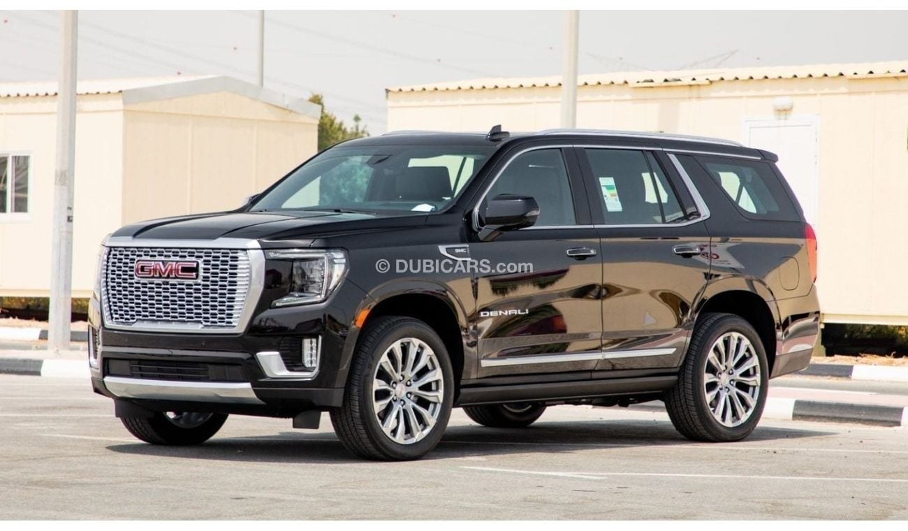 GMC Yukon Denali 4WD + TV 8-Seaters. GCC/ 5years Warranty & Services. Local Registration + 5%