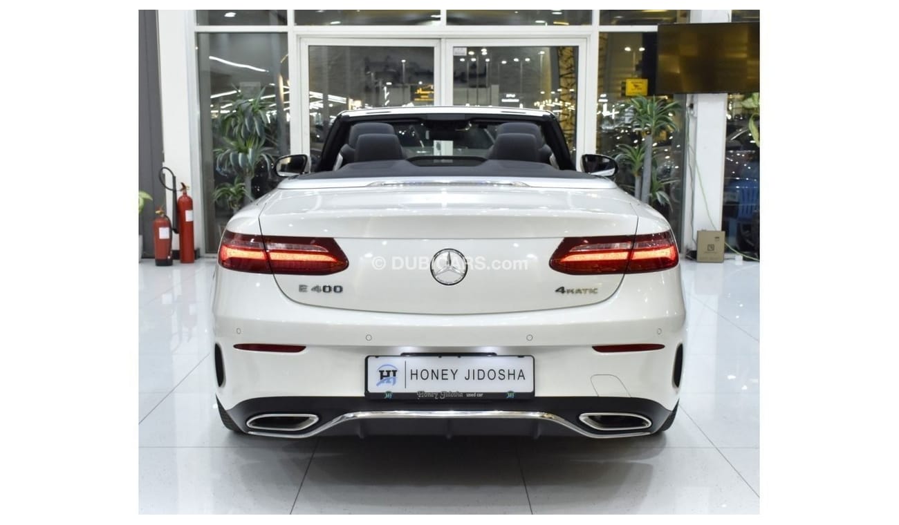 مرسيدس بنز E 400 EXCELLENT DEAL for our Mercedes Benz E400 4Matic CONVERTIBLE ( 2018 Model ) in White Color Japanese