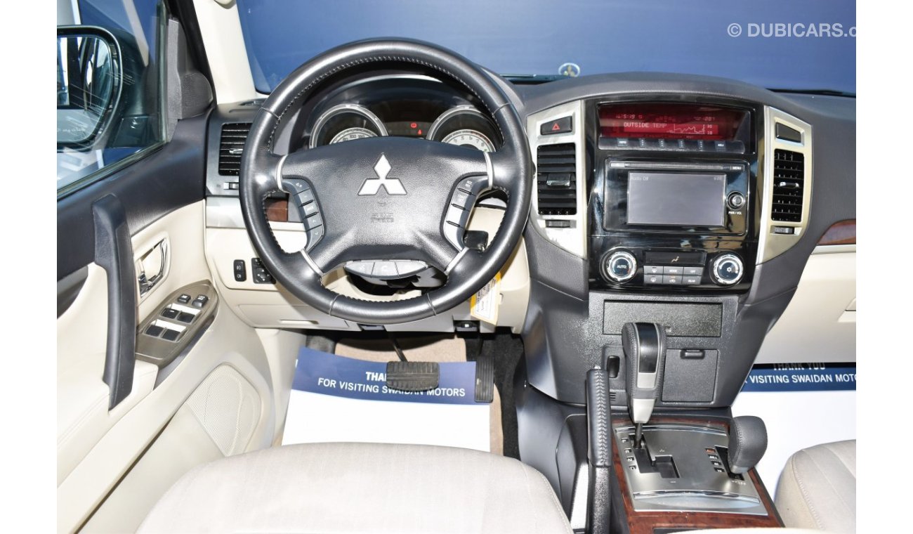 Mitsubishi Pajero AED 1229 PM | 3.0L GLS V6 4WD GCC DEALER WARRANTY
