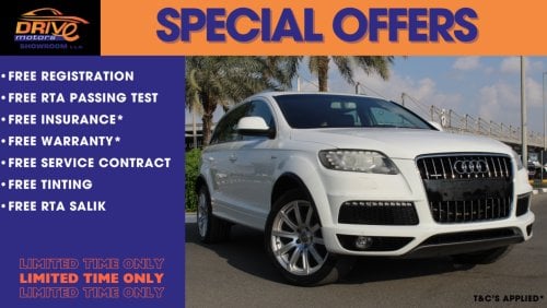 Audi Q7 FSI quattro S-Line HUGE SAVINGS AUDI Q7 2014 SUPERCHARGE PAY ONLY 1980X24 MONTHLY INSTALLMENT