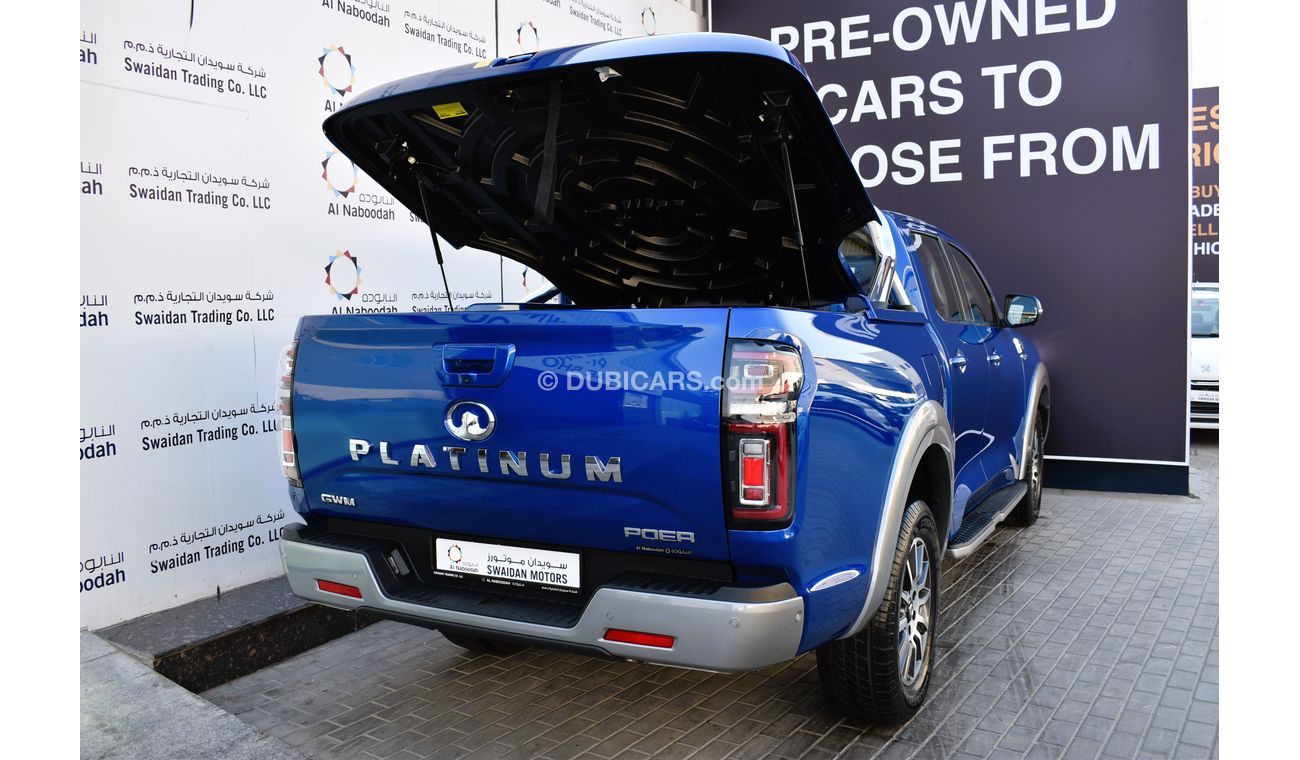 Great Wall Poer AED 1439 PM | 2.0L PLATINUM 4WD GCC AGENCY WARRANTY UP TO 2028 OR 150K KM