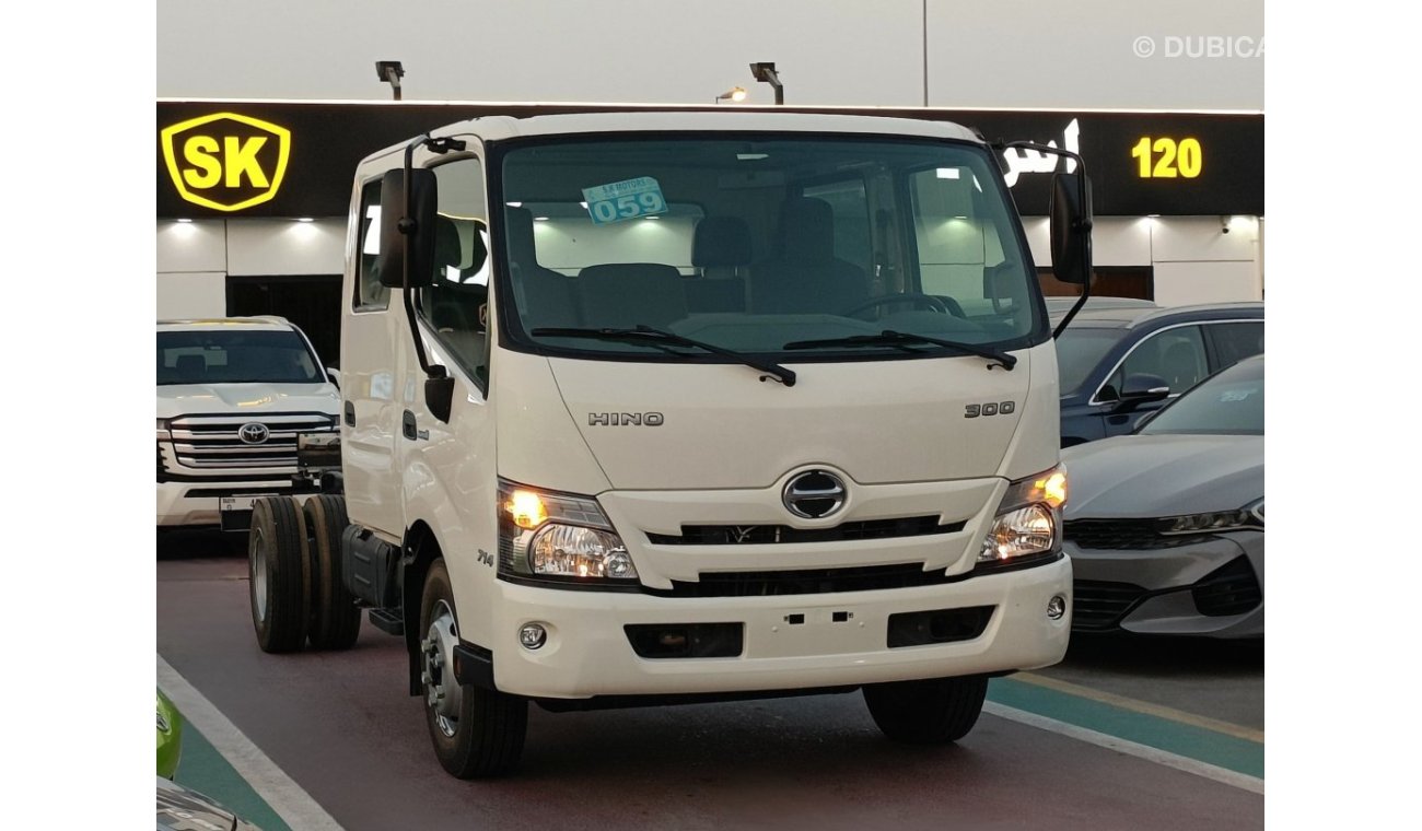 Hino 300 CHASSIS 714, D/CABIN, V6, DSL, M/T