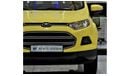 Ford EcoSport EXCELLENT DEAL for our Ford EcoSport ( 2014 Model ) in Yellow Color GCC Specs