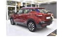 Nissan Kicks EXCELLENT DEAL for our Nissan Kicks ( 2020 Model ) in Red Color GCC Specs