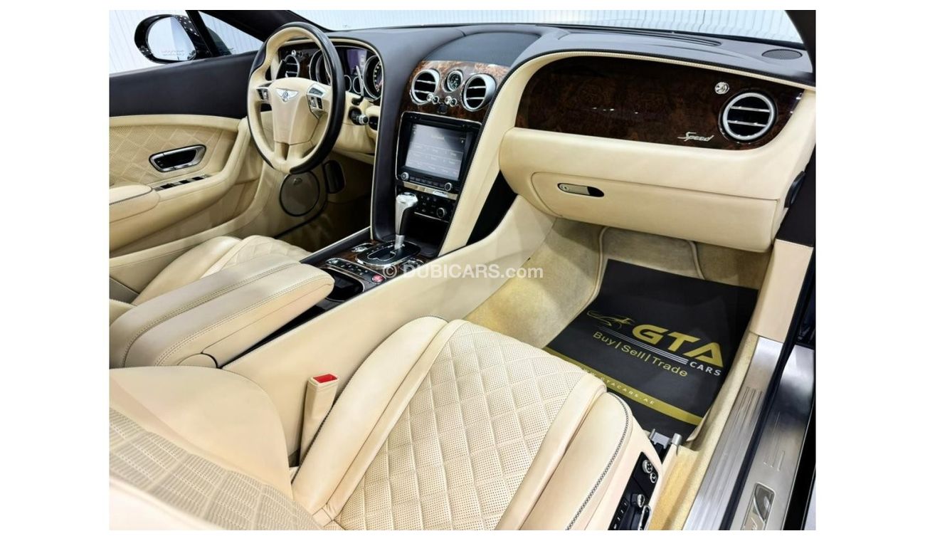 بنتلي كونتيننتال جي تي 2016 Bentley Continental GT Speed W12, Oct 2025 Service Pack, Very Low Kms, Excellent Condition, GCC