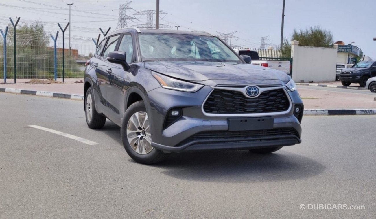 تويوتا هايلاندر NEW Highlander GLE 2.5L Hybrid 2023, 4WD, SUV, grey color