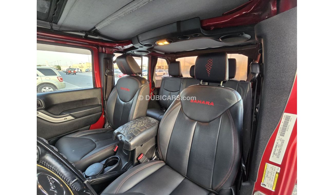 جيب رانجلر Sahara 3.6L A/T JEEP WRANGLER SAHARA GCC 2013 PERFECT CONDITION // 2 KEYS // 4DOORS