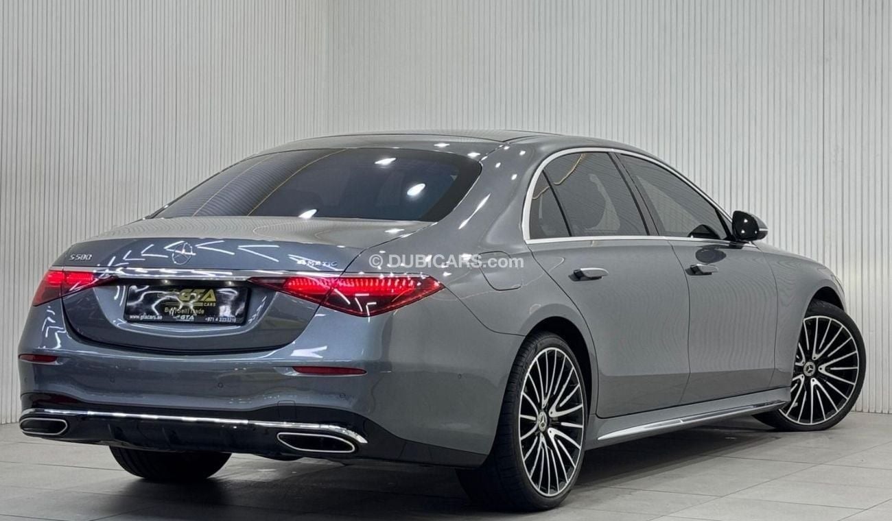 مرسيدس بنز S 580 4MATIC Exclusive 4.0L 2023 Mercedes Benz S580 AMG 4MATIC LWB, 2028 Mercedes Warranty + Service Packa