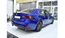 لكزس IS 350 EXCELLENT DEAL for our Lexus IS350 F-Sport ( 2016 Model ) in Blue Color GCC Specs