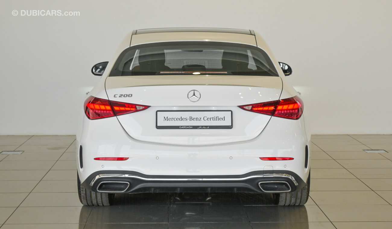 مرسيدس بنز C200 SALOON / Reference: VSB 33418 Certified Pre-Owned with up to 5 YRS SERVICE PACKAGE!!!