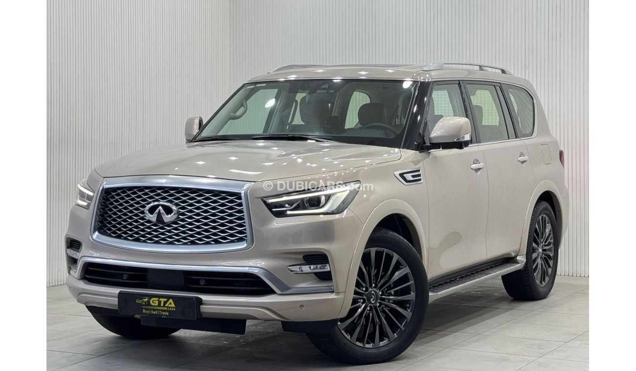 إنفينيتي QX80 Luxury 8st 5.6L 2022 Infiniti QX80 Luxury, 2027 Infiniti Warranty + Service Pack, Fully Loaded, 8 Se