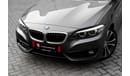 بي أم دبليو 220 1,567 P.M  | 220i Sport | 0% Downpayment | Perfect Condition!