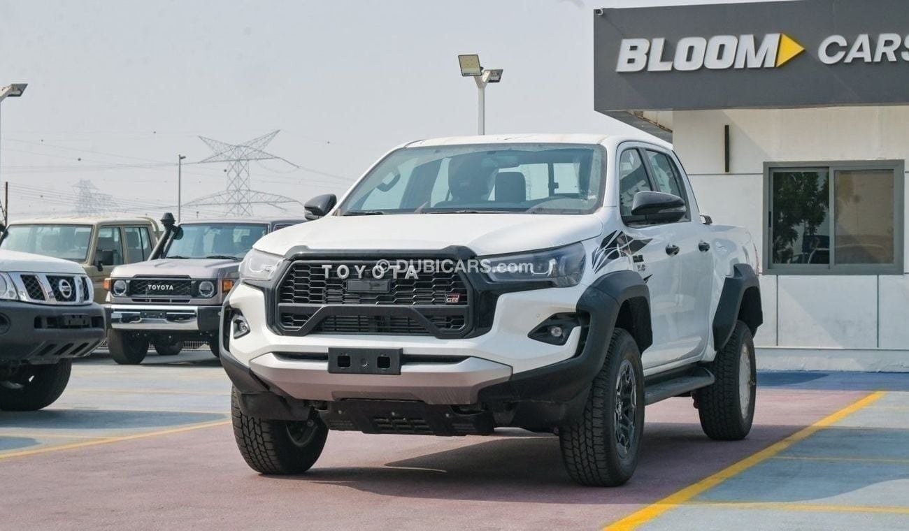 تويوتا هيلوكس Toyota Hilux 2.8Ltr GR SPORT 4WD A/T-MY2024-WHITE-SAUDI SPECS