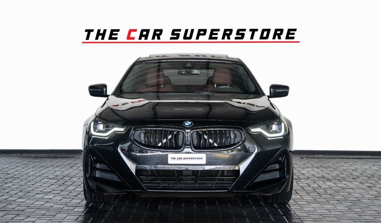 BMW 230i 2022-BMW 230i M SPORT-GCC-FULL SERVICE HISTORY-WARRANTY AND SERVICE CONTRACT WITH AGMC TILL NOV 2027