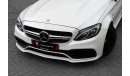 مرسيدس بنز C 63 AMG Std | 3,721 P.M  | 0% Downpayment | Well Maintained!