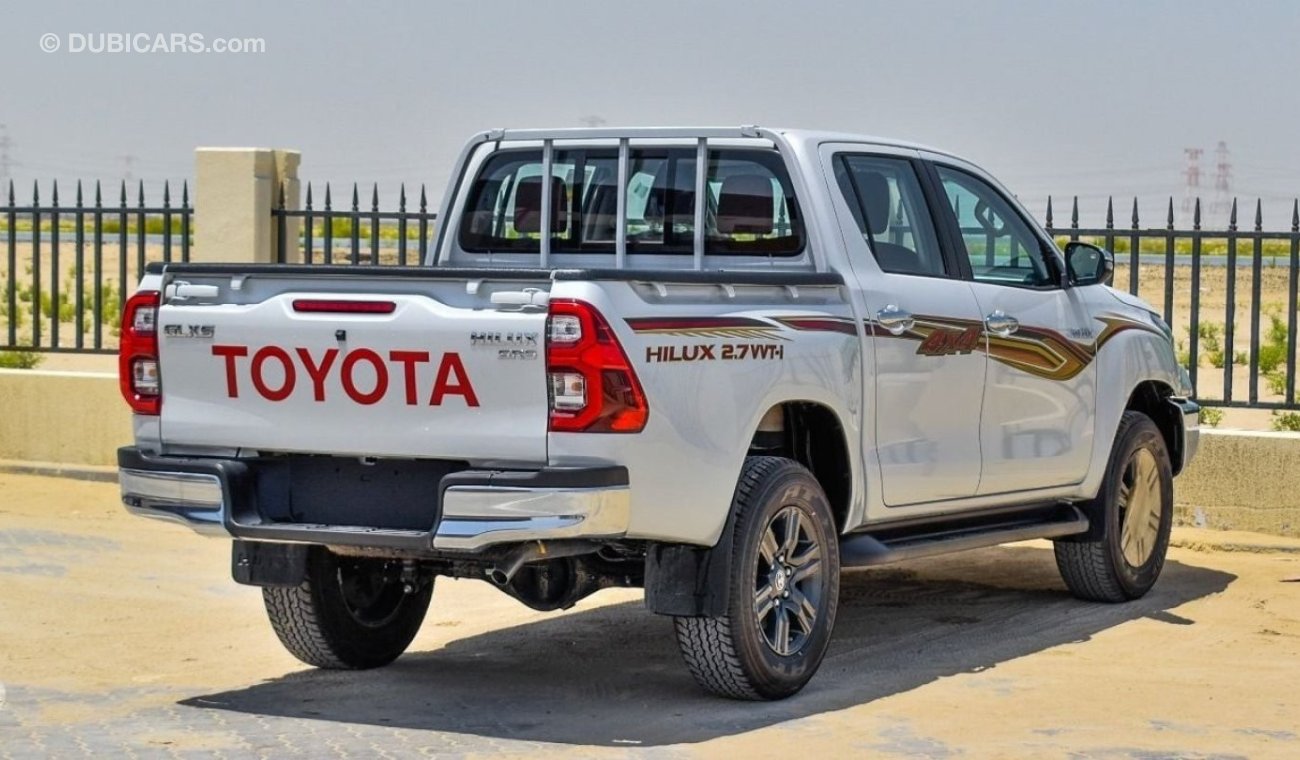 تويوتا هيلوكس 2024 Toyota Hilux Double Cab GLX-S (Full-Option with Key Start) 2.7L 4Cyl Petrol A/T 4x4 Only For Ex