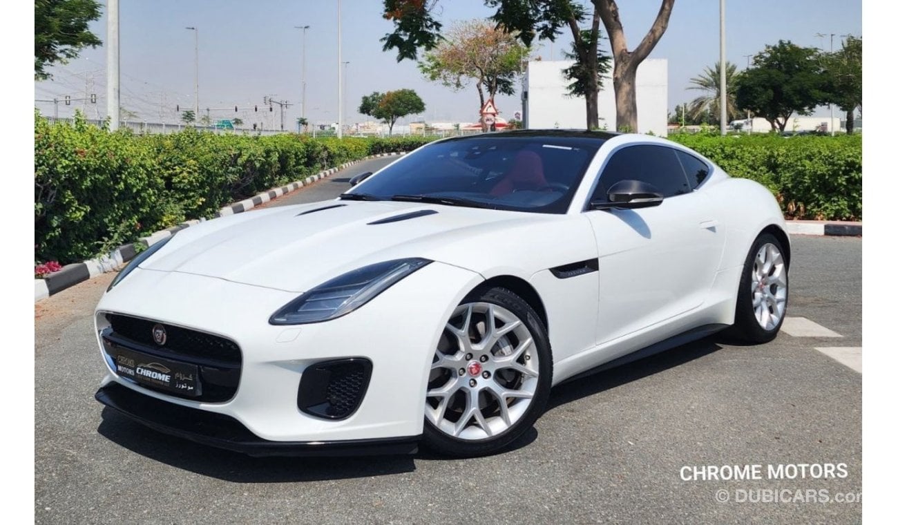 جاكوار F-Type 2019 JAGUAR F-TYPE R-DYNAMIC 300 GCC SPEC 2DR COUPE, 2L 4CYL PETROL, AUTOMATIC, REAR WHEEL DRIVE