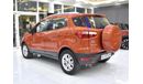 Ford EcoSport EXCELLENT DEAL for our Ford EcoSport Titanium ( 2016 Model ) in Orange Color GCC Specs