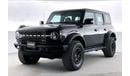 Ford Bronco WildTrak - Sasquatch Package | 1 year free warranty | 0 Down Payment