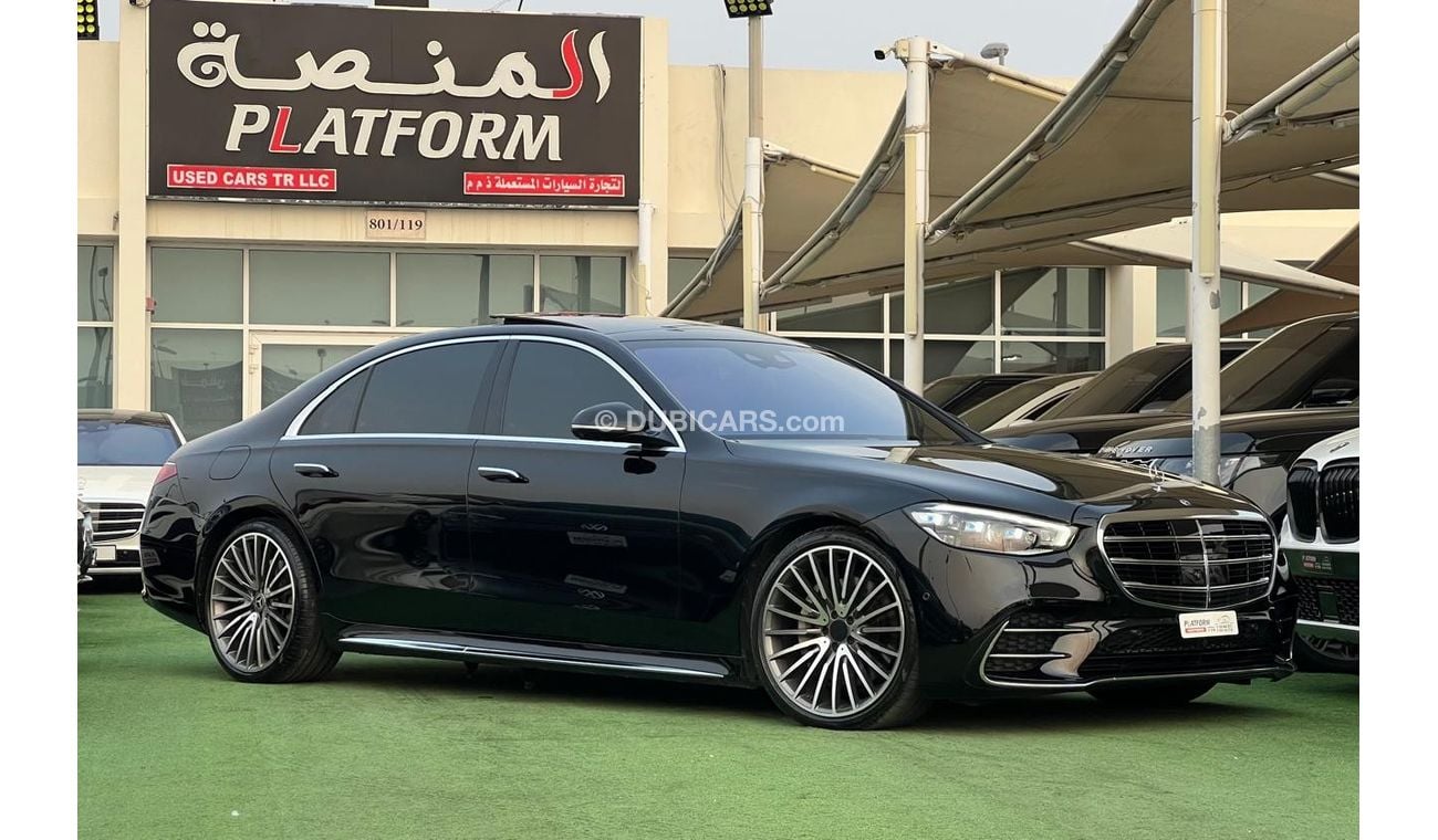 مرسيدس بنز S 500 4M مرسيدس بينز اس 500 موديل 2021  وارد المانيا كلين تايتل، صبغ وكالة بدون حوادث