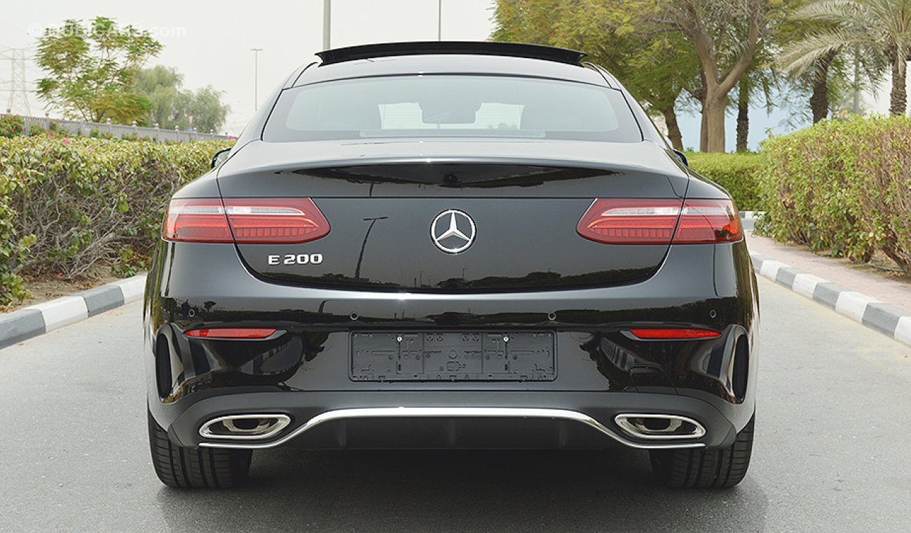 مرسيدس بنز E200 Coupe 2018, 2.0L V4 GCC, 0km with 2 Years Unlimited Mileage Warranty