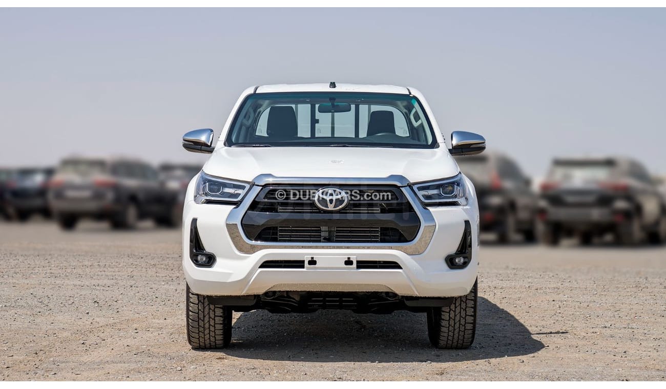 تويوتا هيلوكس DC 2.4L DIESEL 4X4 - WHITE: PUSH START, REAR CAMERA (EXPORT ONLY)