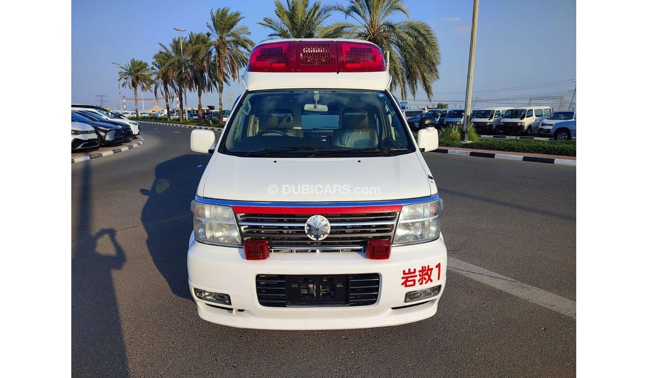 نيسان ايلغراند FPWGE50-005538 || NISSAN	ELGRAND AMBULANCE || PETROL || RHD	AUTO ||  only export