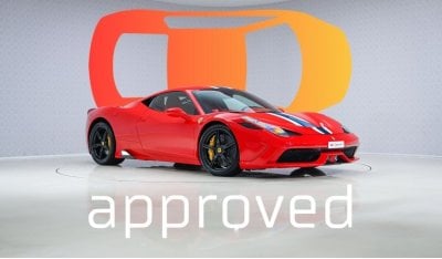 فيراري 458 Speciale - 1 Year Approved Warranty - Approved Prepared Vehicle