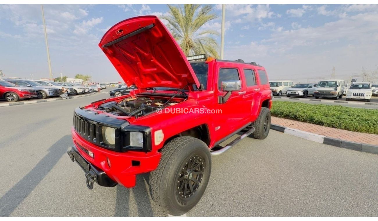 Hummer H3 2008 | LHD | LEATHER SEAT | SUNROOF | ROOF MOUNTED LED STRIP LIGHTS | BACK TIRE