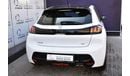 Peugeot 208 AED 1279 PM  GT 1.2 TC AT GCC MANUFACTURER WARRANTY 2028 OR 100K KM