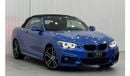 BMW 220i M-Sport 2.0L 2018 BMW 220i M-Sport Convertible, Warranty, Full Service History, Low Kms, GCC