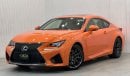 لكزس RC F 2015 Lexus RC-F, Full Lexus Service History, Low Kms, Carbon Fiber Package, Excellent Condition, GCC