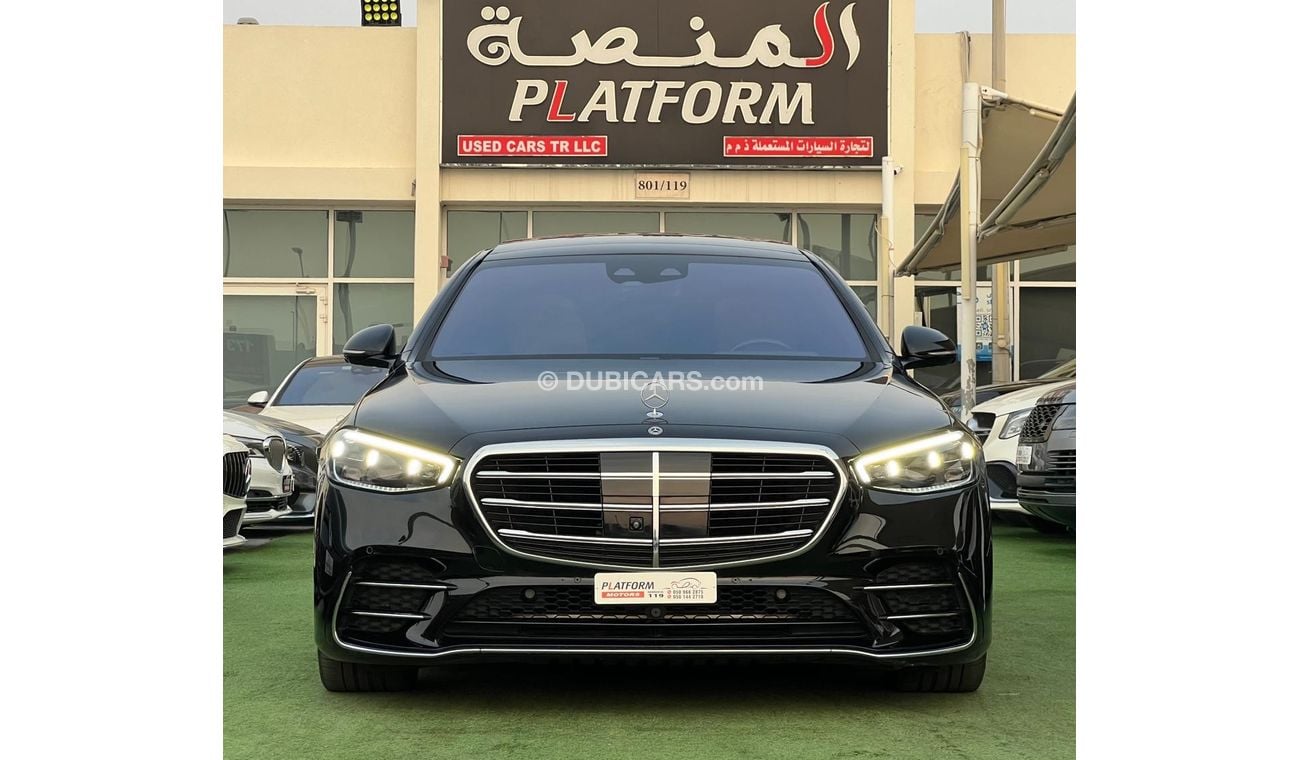 مرسيدس بنز S 500 4M مرسيدس بينز اس 500 موديل 2021  وارد المانيا كلين تايتل، صبغ وكالة بدون حوادث