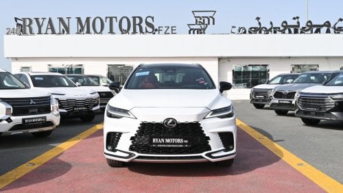 لكزس RX 500h Lexus RX500h F-Sport 2.4L, 4-cylinder, In-line, Turbo, Hybrid, AWD, CUV Model 2024, Color White