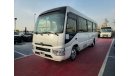 تويوتا كوستر 2024 TOYOTA COASTER 4.0L V6 22 SEATER 3 POINT BELT WITH COOL BOX, CURTAINS, LUGGAGE RACK