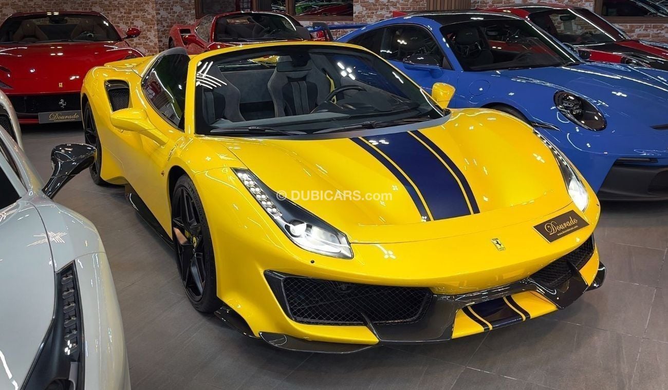 Ferrari 488 | EID AL ETIHAD SPECIAL PRICE | PISTA SPIDER | 2020 | GIALLO MODENA | FULL CARBON FIBER