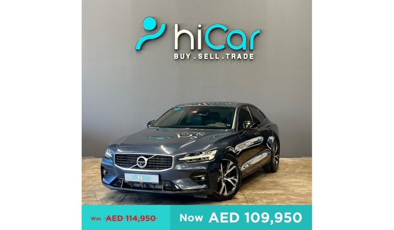 Volvo S60 AED 1,685pm • 0% Downpayment • R Design • Agency Warranty & Service 2026