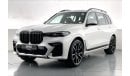 بي أم دبليو X7 40i M Sport Pure Excellence | ضمان مجاني لمدة عام | 0 دفعة أولى