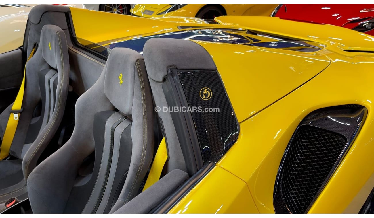 فيراري 488 Pista Spider | 2020 | Giallo Modena | Full Carbon Fiber | 720 HP