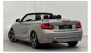 بي أم دبليو 220 سبورت لاين 2017 BMW 220i Sportline, Warranty, Service History, Excellent Condition, GCC