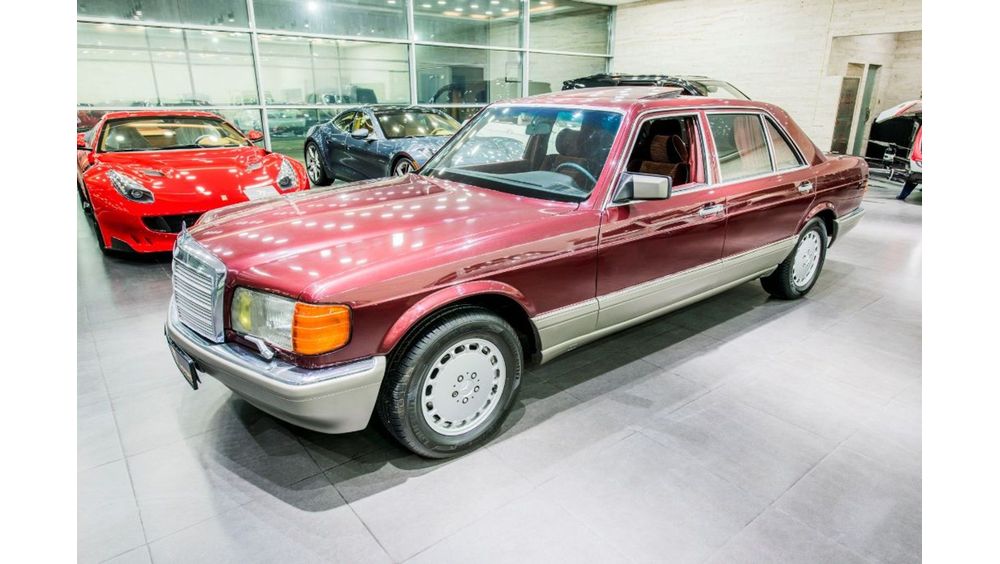 Mercedes Benz 560 Sel For Sale Aed 000 Burgundy 19