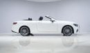 مرسيدس بنز E 450 AMG Line Cabriolet - 2 Year Warranty - Approved Prepared Vehicle