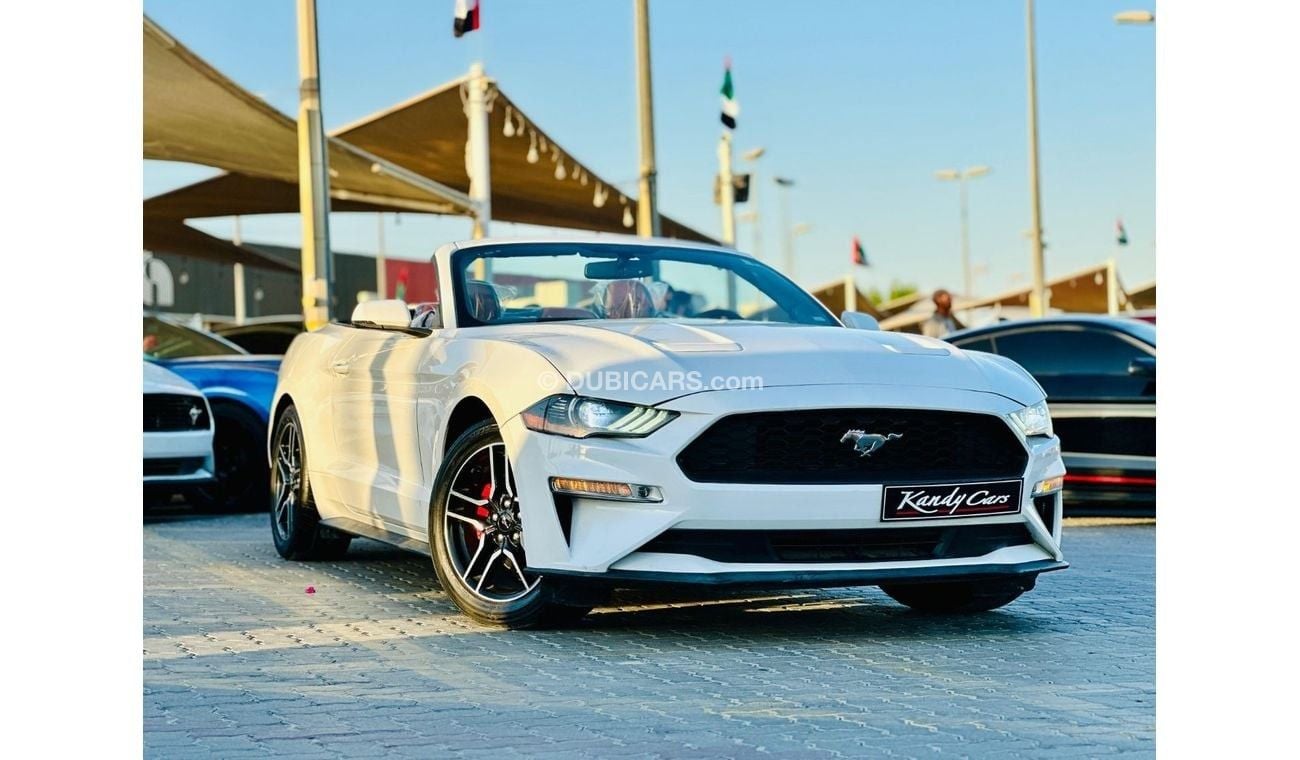 فورد موستانج EcoBoost Convertible | Monthly AED 1120/- | 0% DP | Touch Screen | Leather Seats | # 19679