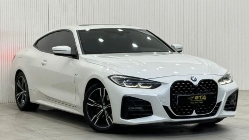 بي أم دبليو 420i Std 2022 BMW 420i M-Sport Coupe, March 2027 BMW Warranty + Service Pack, Low Kms, GCC