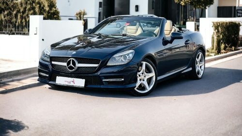 مرسيدس بنز SLK 200 Std AED 1,450 PM | MERCEDES-BENZ SLK-200 | CONVERTIBLE | GCC | LOW MILEAGE | 0% DWONPAYMENT