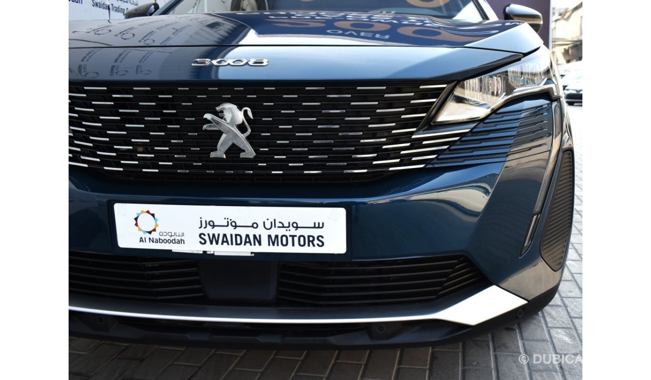 Peugeot 3008 AED 1440 PM  ACTIVE 1.6 TC AT GCC MANUFACTURER WARRANTY 2028 OR 100K KM